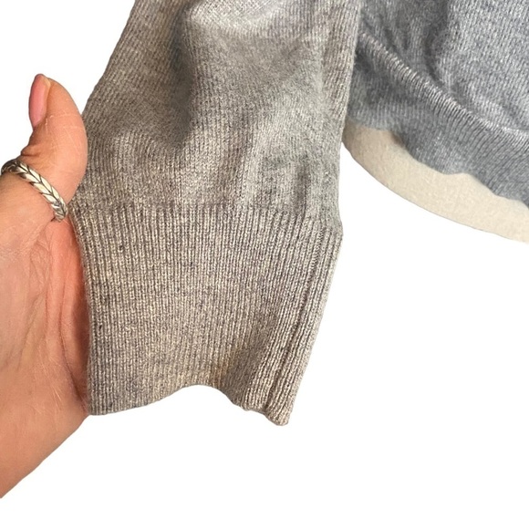 Kallspin cashmere blend women’s wrap sweater size large gray - Picture 7 of 7